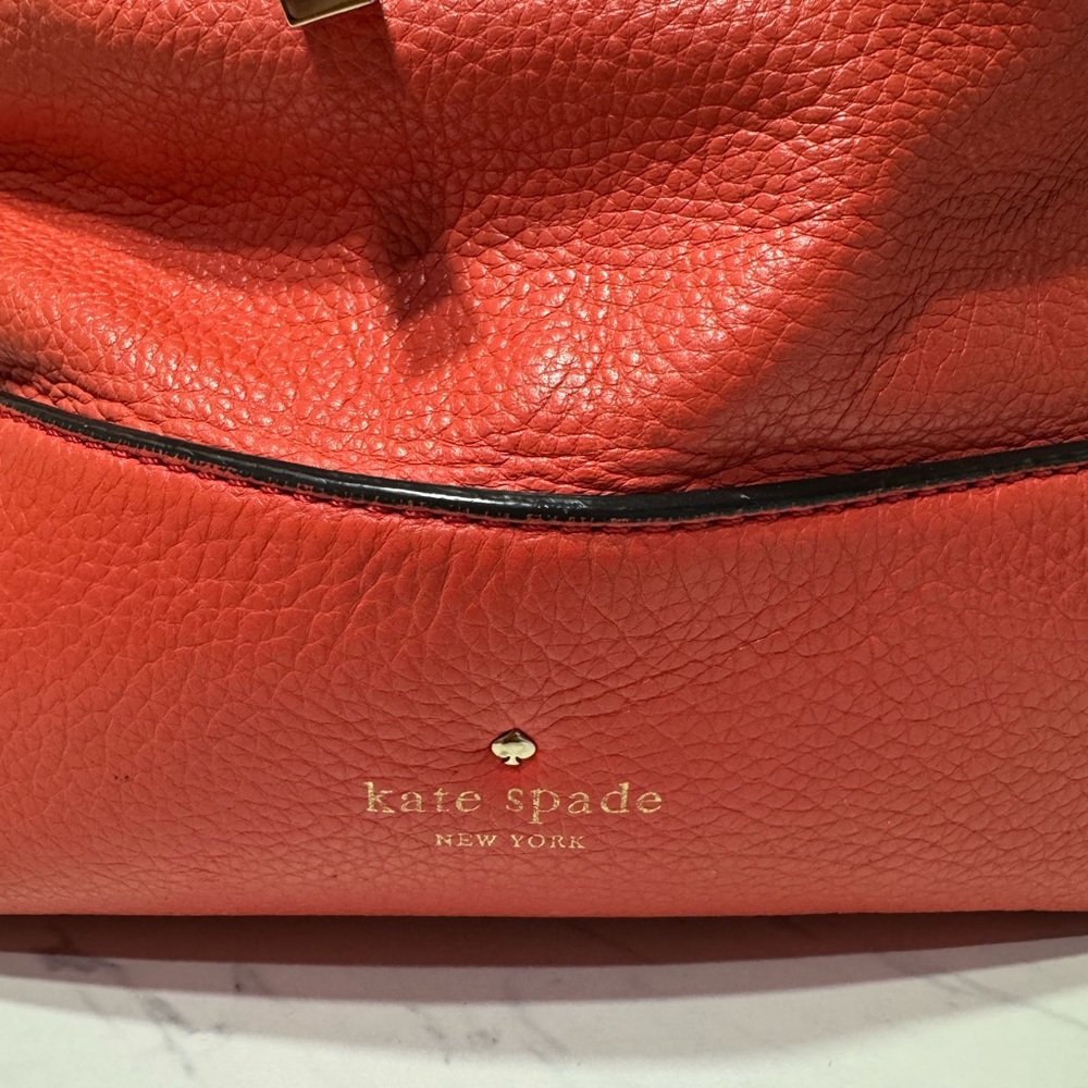 Kate Spade Orange Leather Shoulder Bag - Picture 3 of 3